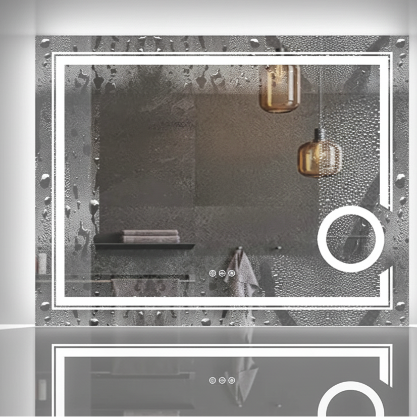 Miroir mural LED moderne