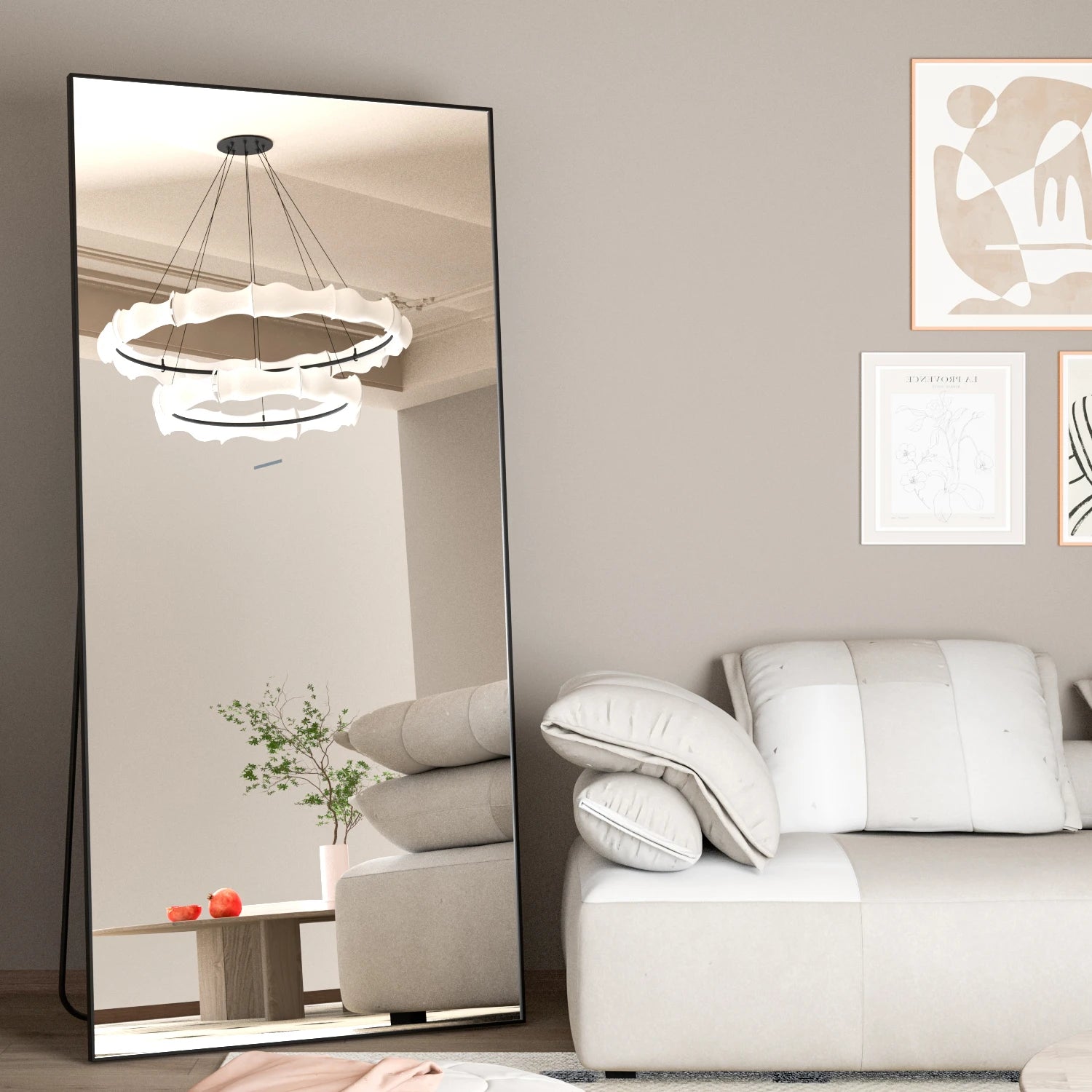 Miroir pleine hauteur métal