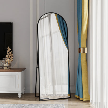 Miroir sur pied arche