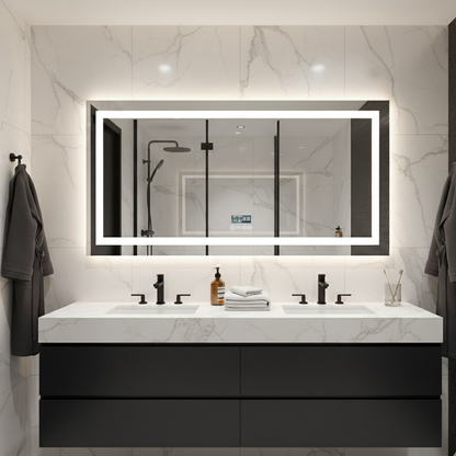Miroir salle de bain LED XXL connecté