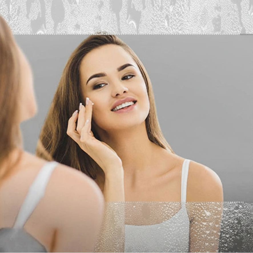 Miroir salle de bain ovale LED anti-buée