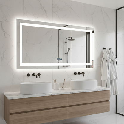 Miroir salle de bain LED XXL connecté