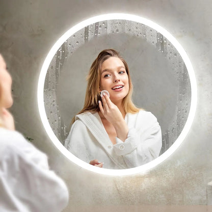 Miroir LED rond anti-buée