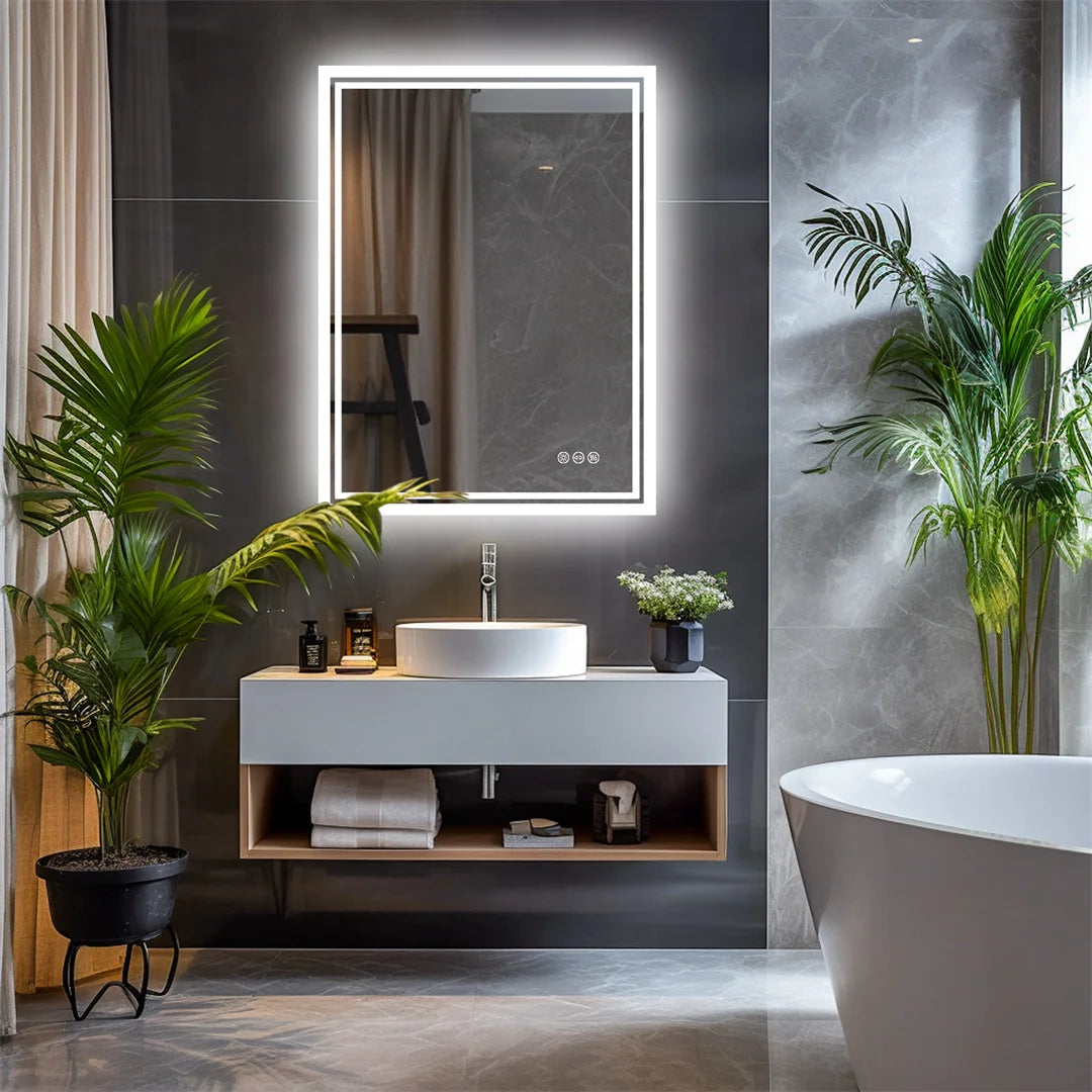 Miroir salle de bain LED naturel