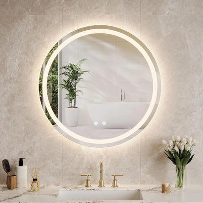 Miroir rond LED rétroéclairé